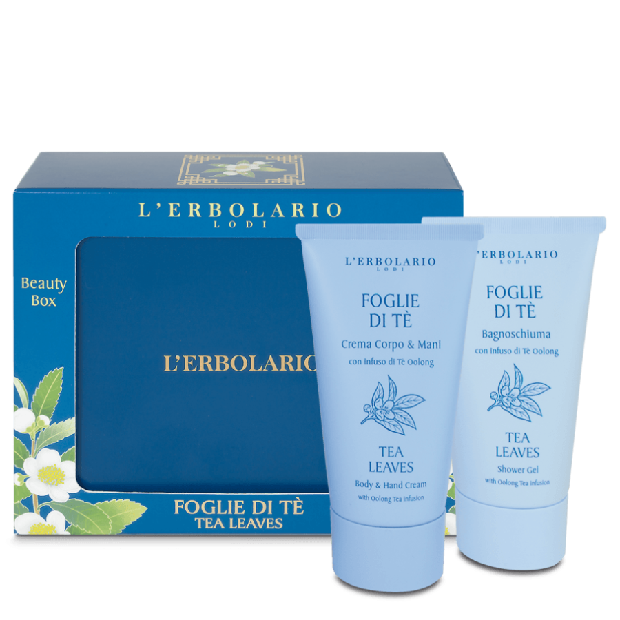 FOGLIE DI TE' BEAUTY BOX LATTA 1 BAGNOSCHIUMA 75 ML + 1 CREMA CORPO & MANI 75 ML EDIZONE LIMITATA