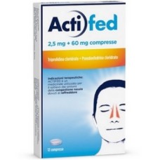 ACTIFED 12 COMPRESSE 2,5 MG + 60 MG