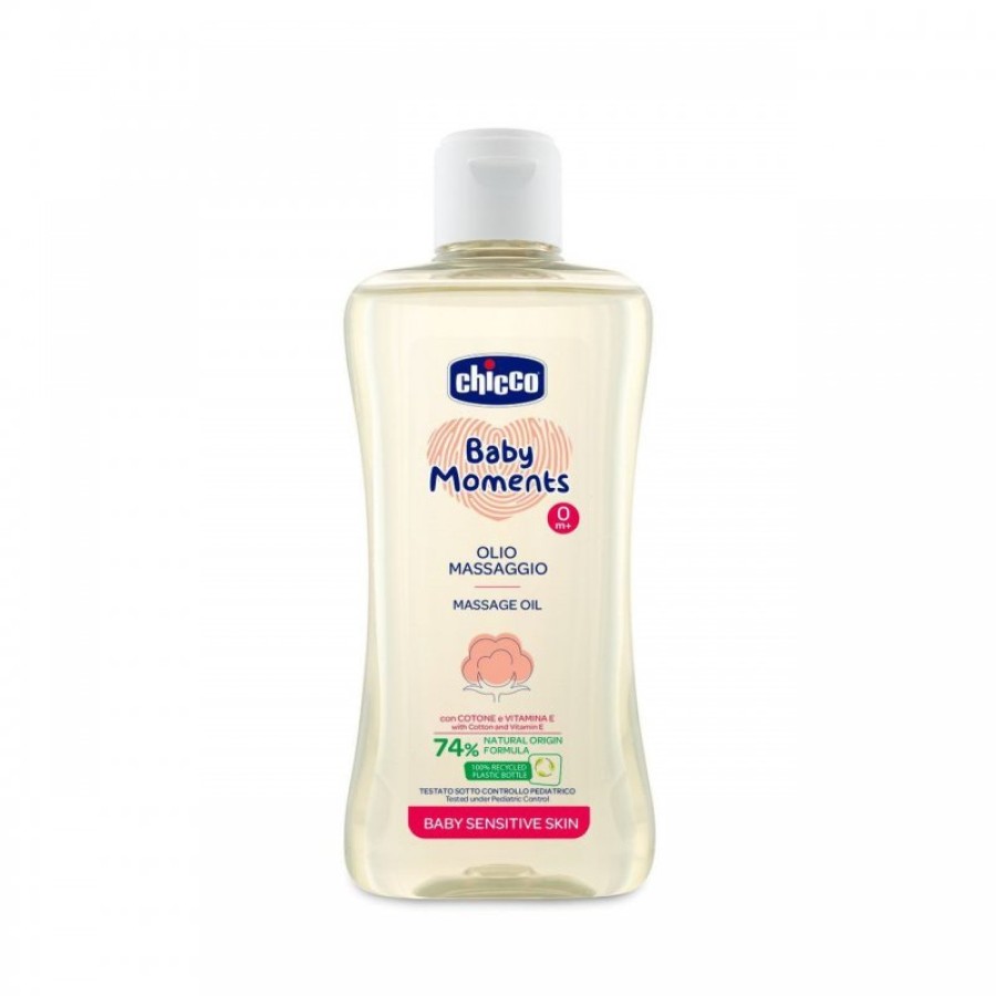 CHICCO BABY MOMENTS OLIO MASSAGGIO SENSITIVE 200 ML