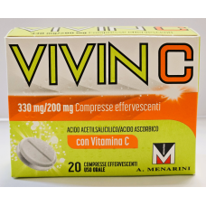 VIVIN C 20 COMPRESSE EFFERVESCENTI 330 MG + 200 MG