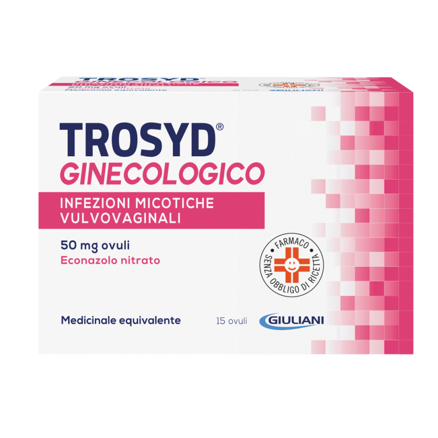 TROSYD GINECOL*15 OV VAG 50MG