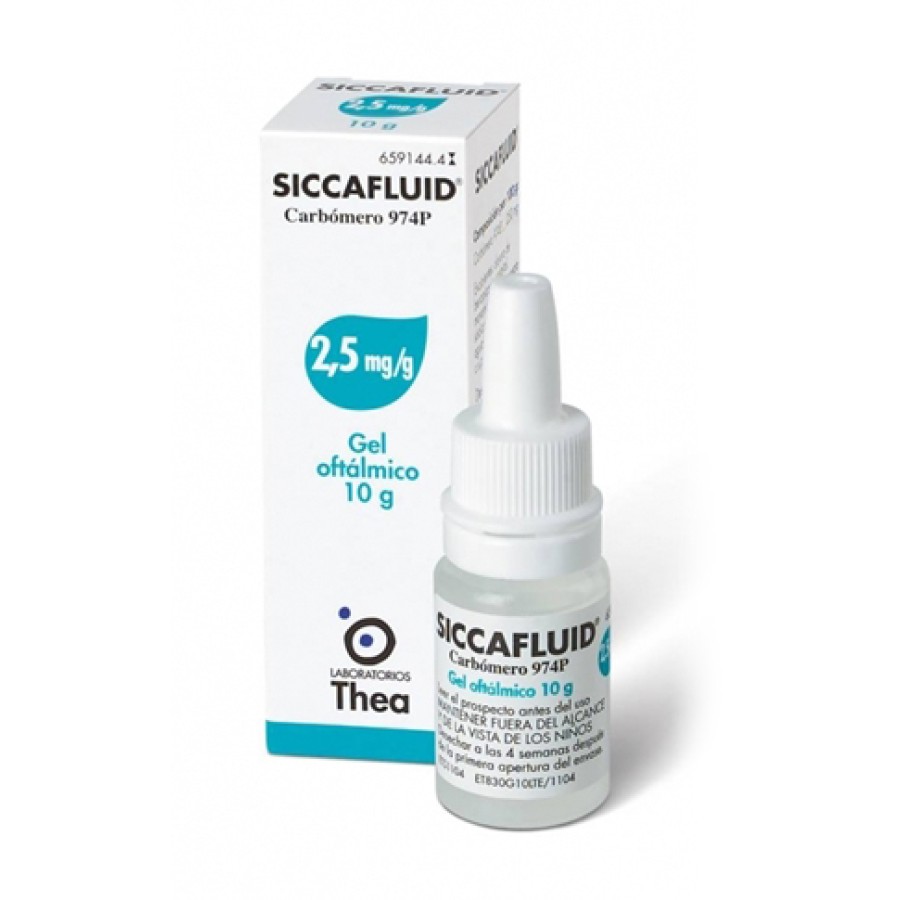SICCAFLUID*GEL OFT 10G 2,5MG/G SICCAFLUID*GEL OFT 10G 2,5MG/G
