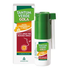 TANTUM VERDE GOLA SPRAY 0,25 % 15 ML CAMOMILLA E MIELE