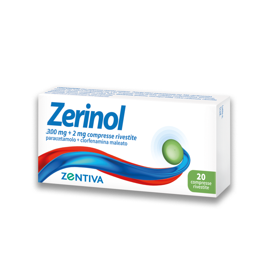 ZERINOL 20 COMPRESSE RIVESTITE 300 MG + 2 MG