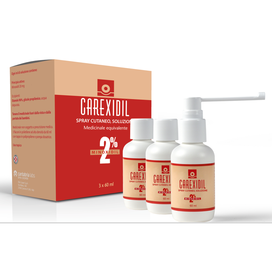 CAREXIDIL*3FL SOLUZ CUT 60ML2% CAREXIDIL*3FL SOLUZ CUT 60ML2%