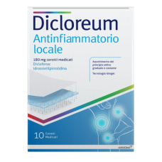 DICLOREUM ANTINFIAMMATORIO LOCALE 10 CEROTTI MEDICATI 180 MG