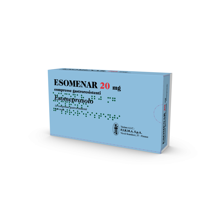 ESOMENAR*14CPR GASTRORES 20MG ESOMENAR*14CPR GASTRORES 20MG