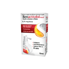 Benactivdolmed Spray Mucosa Orale 15ml 8,75mg/Dose