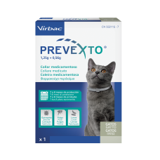  PREVEXTO 1.25 G + 0.56 G, COLLARE MEDICATO PER GATTI
