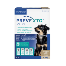  PREVEXTO 1,25 G + 0,56 G, COLLARE MEDICATO PER CANI FINO A 8 KG