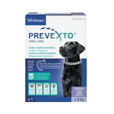  PREVEXTO 4,5 G + 2,03 G, COLLARE MEDICATO PER CANI DI PESO SUPERIORE A 8 KG