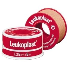 CEROTTO CHIRURGICO PER FISSAGGIO MEDICAZIONI IN ROCCHETTO LEUKOPLAST SUPPORTO VISCOSA COLOR PELLE MASSA ADESIVA CAUCCIU' OSSIDO DI ZINCO 1,25X500CM MUTUABILE
