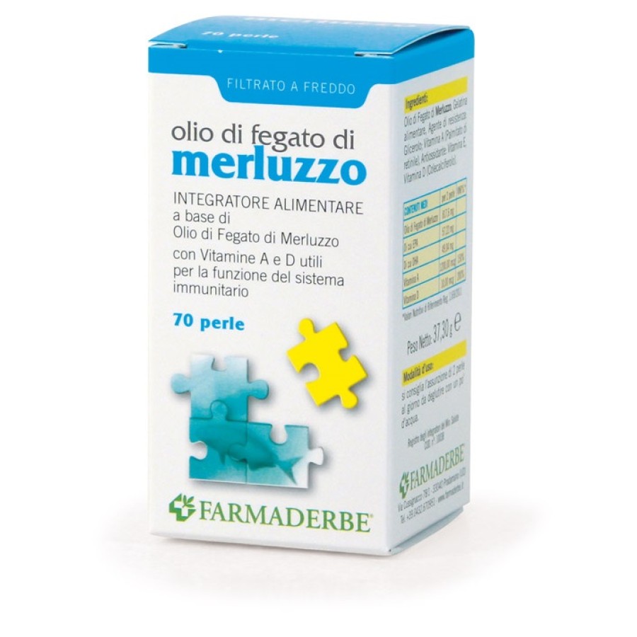 OLIO DI FEGATO DI MERLUZZO 70 PERLE