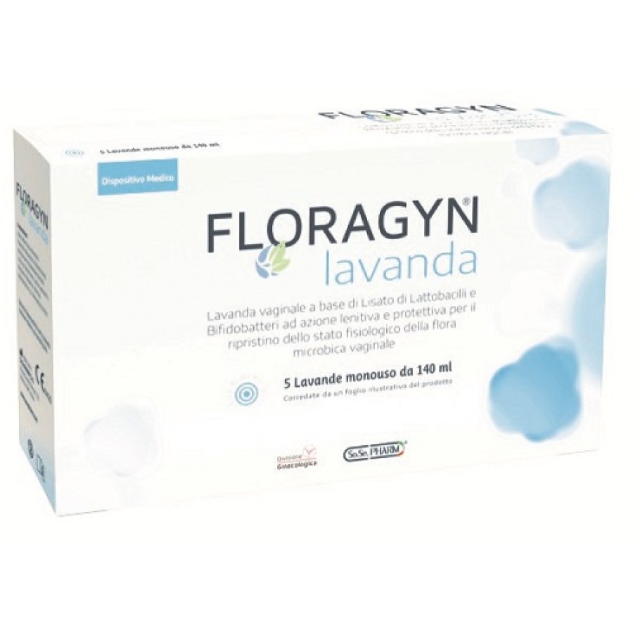 LAVANDA VAGINALE A BASE DI LATTOBACILLI LISATI FLORAGYN LAVANDA 140ML 5FLACONI