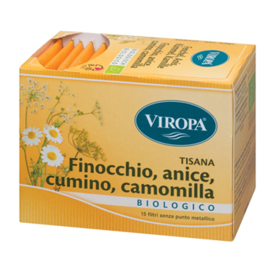 VIROPA FINOCCHIO/CUMINO/ANICE/CAMOMILLA BIO 15 BUSTINE VIROPA FINOCCHIO/CUMINO/ANICE/CAMOMILLA BIO 15 BUSTINE