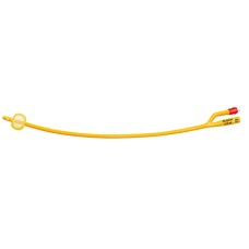 CATETERE FOLEY A MEDIA PERMANENZA  RUSCH GOLD PLUS A 2 VIE IN SILKOLATEX LATTICE-SILICONE PER ADULTO CH20 LUNGHEZZA 40 CM PUNTA CILINDRICA A 2 FORI PALLONCINO 30-50 ML 1 PEZZO