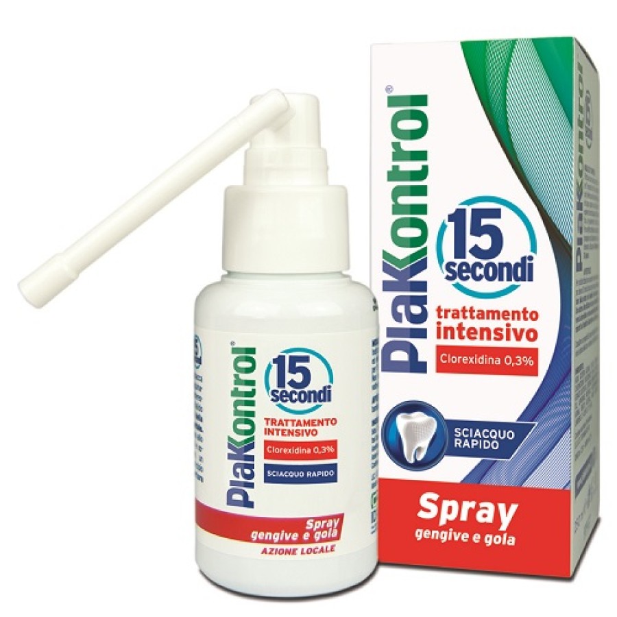 PLAKKONTROL 15 SECONDI COLLUTORIO SPRAY 50 ML PLAKKONTROL 15 SECONDI COLLUTORIO SPRAY 50 ML