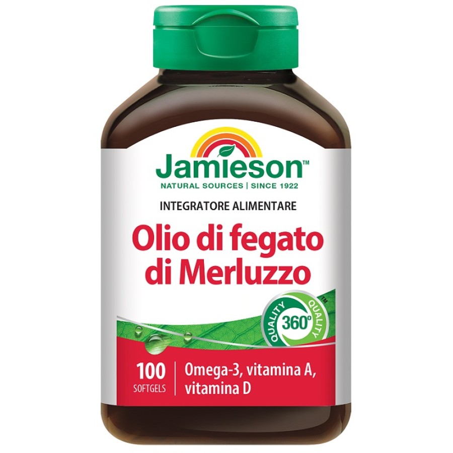 JAMIESON OLIO DI FEGATO DI MERLUZZO 100 PERLE