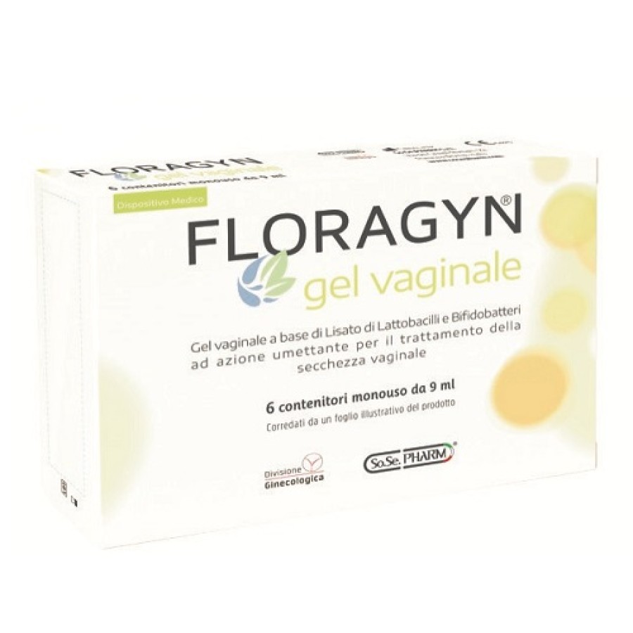 GEL VAGINALE A BASE DI LATTOBACILLI LISATI FLORAGYN GEL 6 TUBETTI MONODOSE 9ML GEL VAGINALE A BASE DI LATTOBACILLI LISATI FLORAGYN GEL 6 TUBETTI MONODOSE 9ML
