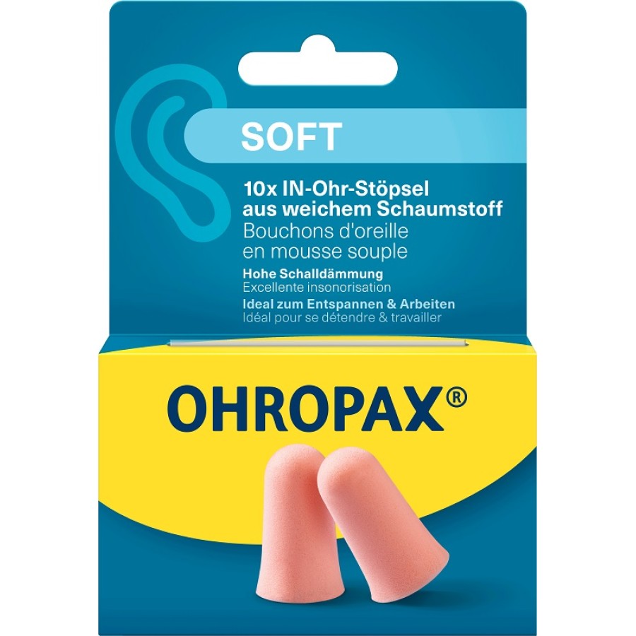 TAPPO AURICOLARE OHROPAX SOFT 10 PEZZI TAPPO AURICOLARE OHROPAX SOFT 10 PEZZI