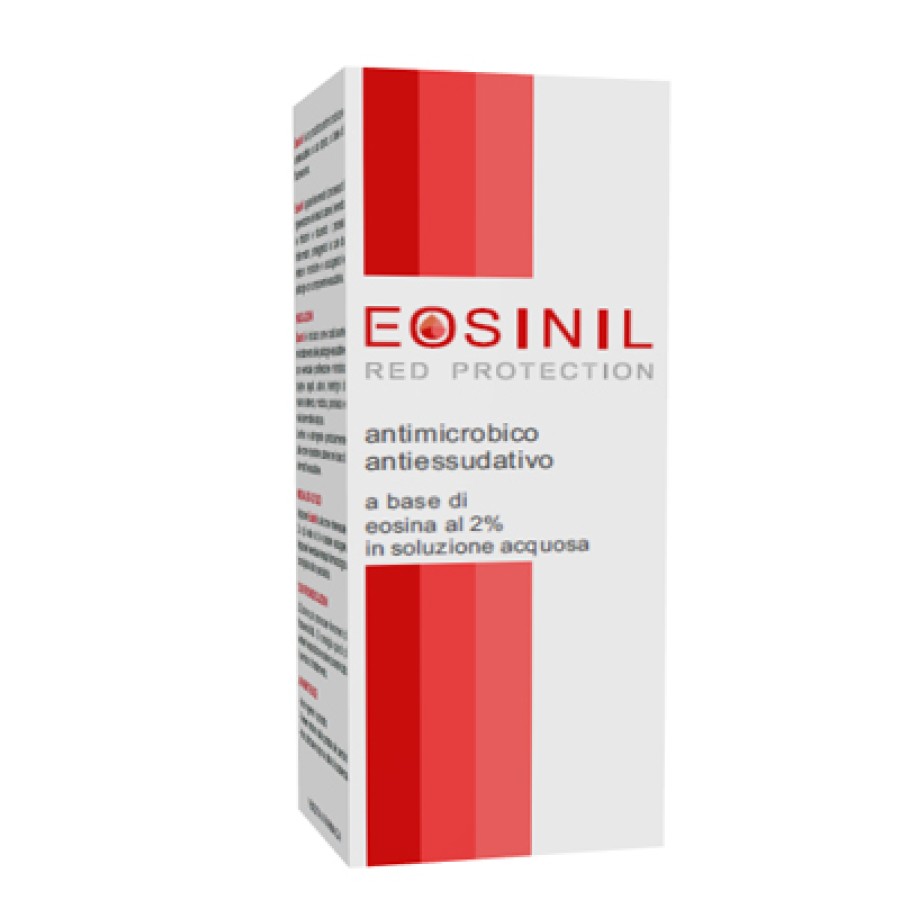 EOSINIL RED PROTECTION LOZIONE A BASE DI EOSINA AL 2% IN SOLUZIONE ACQUOSA 50 ML ANTIMICROBICO ANTIESSUDATIVO EOSINIL RED PROTECTION LOZIONE A BASE DI EOSINA AL 2% IN SOLUZIONE ACQUOSA 50 ML ANTIMICROBICO ANTIESSUDATIVO