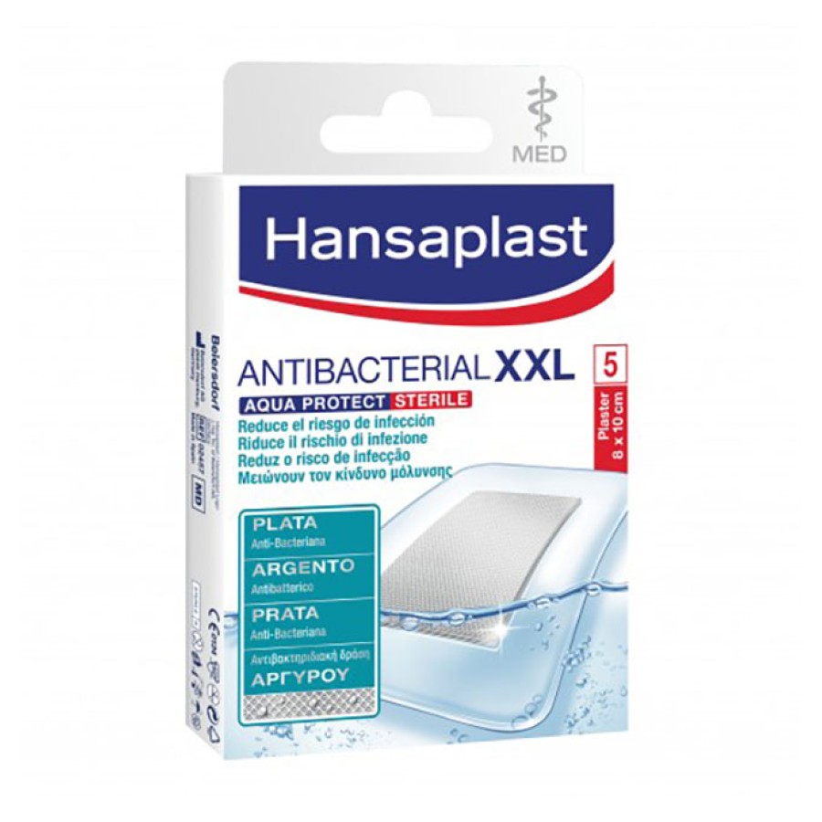 HANSAPLAST MED AQUA PROTECT WOUND CARE MEDICAZIONE 80X100 CM 5 PEZZI
