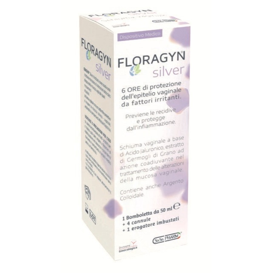 FLORAGYN SILVER SCHIUMA VAGINALE CON ARGENTO COLLOIDALE 50 ML FLORAGYN SILVER SCHIUMA VAGINALE CON ARGENTO COLLOIDALE 50 ML