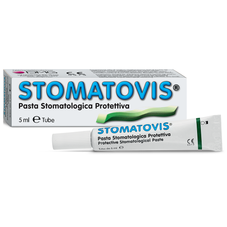 PASTA STOMATOLOGICA PROTETTIVA STOMATOVIS STOMATITI AFTOSE 5 ML PASTA STOMATOLOGICA PROTETTIVA STOMATOVIS STOMATITI AFTOSE 5 ML