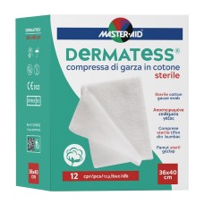 GARZA IDROFILA DERMATESS COT 36X40 12 PEZZI