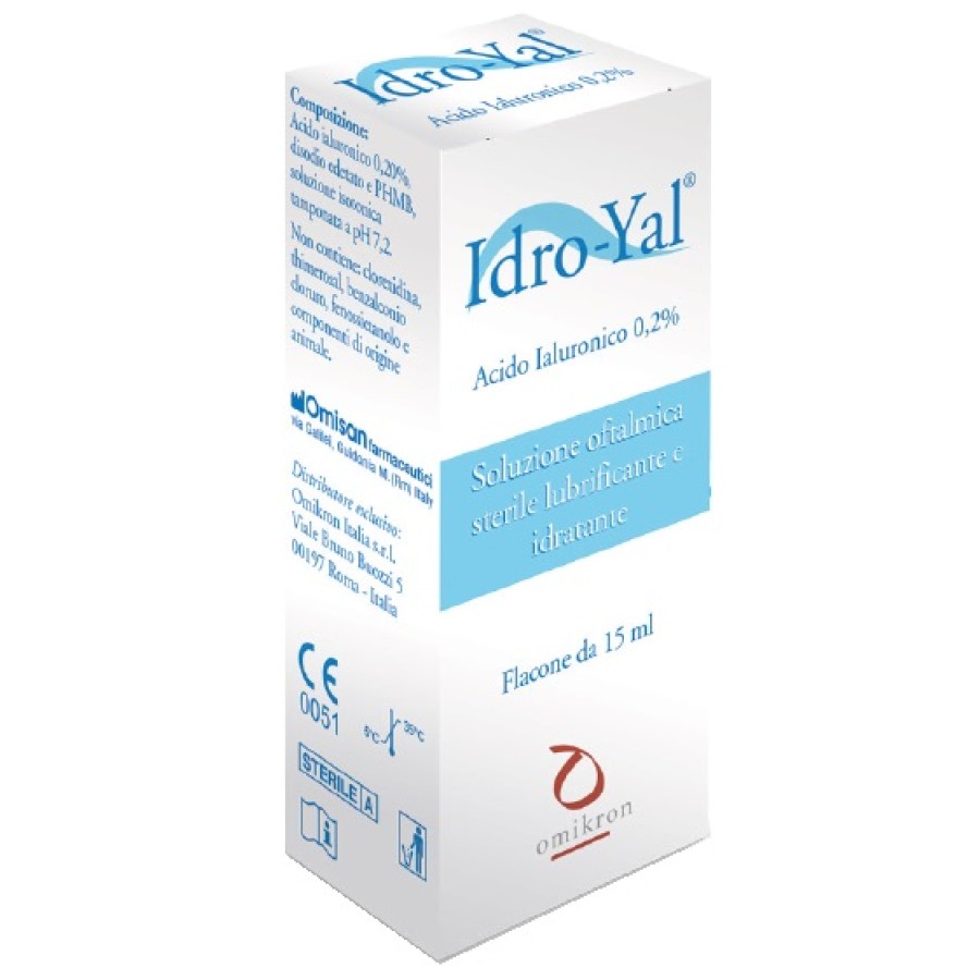 SOLUZIONE LUBRIFICANTE IDRO YAL 15 ML PER LENTI A CONTATTO SOLUZIONE LUBRIFICANTE IDRO YAL 15 ML PER LENTI A CONTATTO