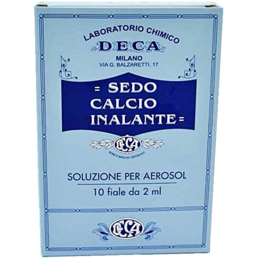 SEDO CALCIO INALANTE 10 FIALE 2 ML PER AEROSOL E DOCCIA NASALE