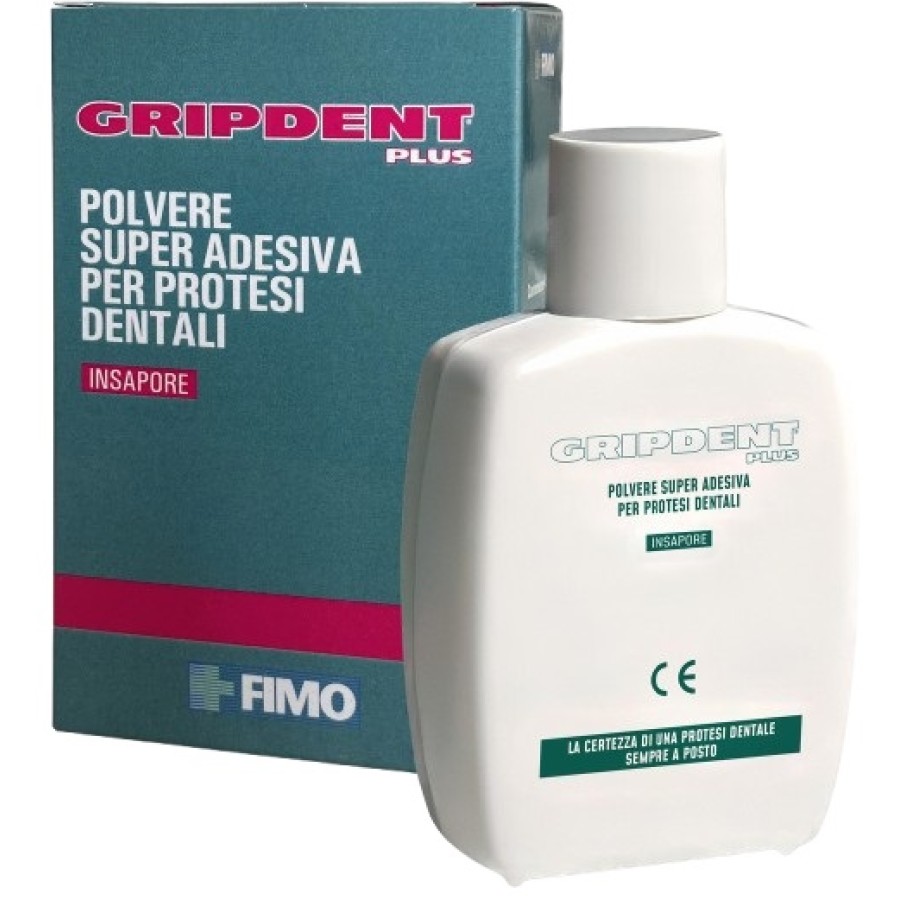 GRIPDENT PLUS POLVERE SUPER ADESIVA PER PROTESI DENTALI 40 G