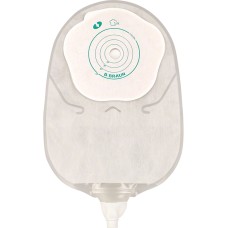 SACCA UROSTOMIA MONO PEZZO CON PROTETTORE CUTANEO E ADESIVO MICROPOROSO CON RUBINETO E VALVOLA ANTIREFLUSSO SILK MISURA 12/55MM 30 PEZZI FLEXIMA URO