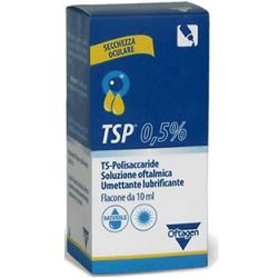 SOLUZIONE OFTALMICA TSP 0,5% TS POLISACCARIDE FLACONE 10 ML SOLUZIONE OFTALMICA TSP 0,5% TS POLISACCARIDE FLACONE 10 ML