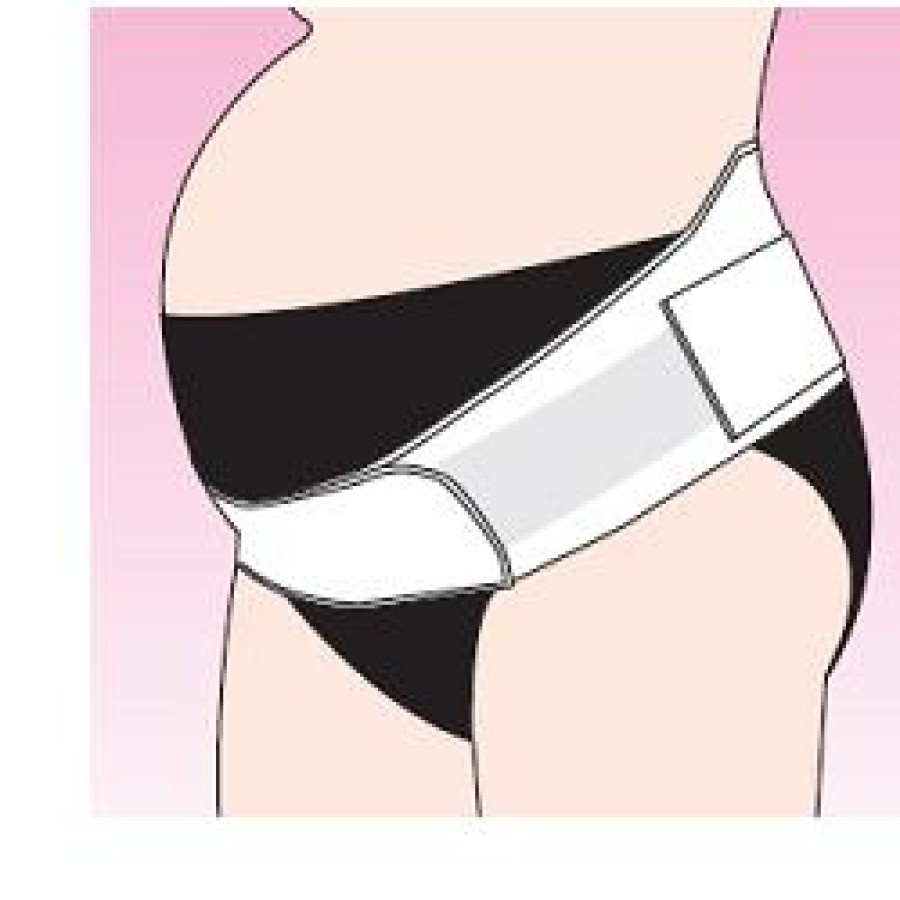 JOLIE MAMAN 1410 FASCIA REGOLABILE PER GESTANTE BIANCO S