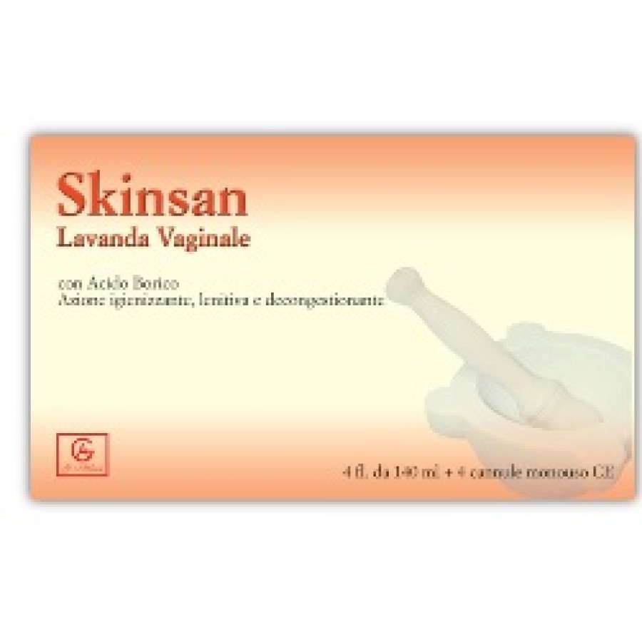 SKINSAN LAVANDA VAGINALE 4 FLACONI 140 ML + 4 CANNULE VAGINALI MONOUSO IN BLISTER SKINSAN LAVANDA VAGINALE 4 FLACONI 140 ML + 4 CANNULE VAGINALI MONOUSO IN BLISTER