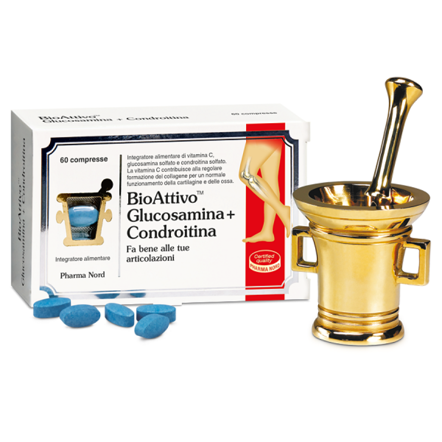 BIOATTIVO GLUCOSAMINA + CONDROITINA 60 COMPRESSE