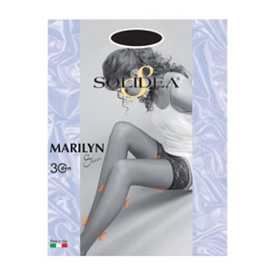 MARILYN 30 SHEER CALZA AUTOREGGENTE NERO 4 MARILYN 30 SHEER CALZA AUTOREGGENTE NERO 4