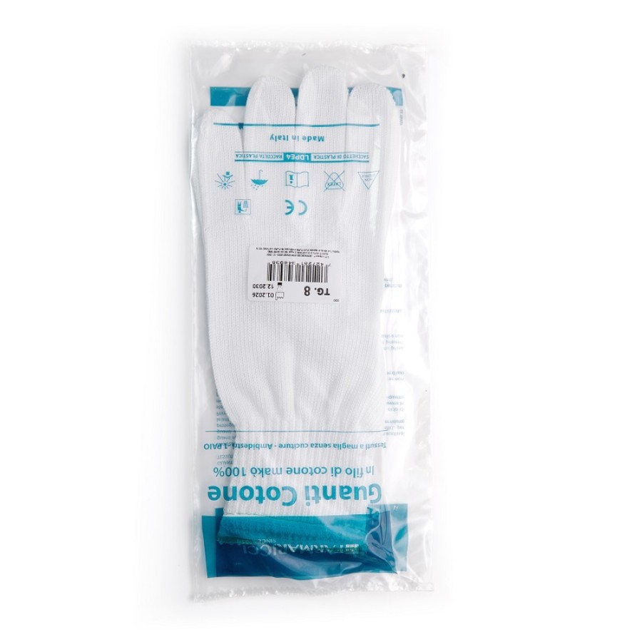 GUANTO CHIRURGICO COTONE FELPATO 8