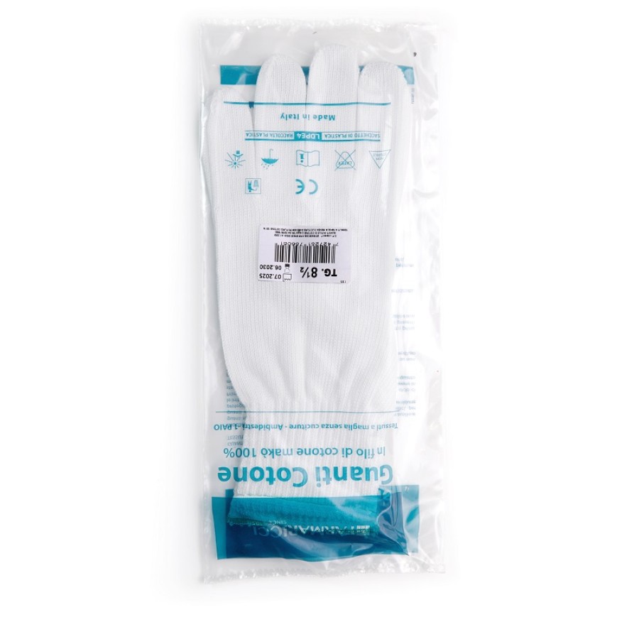 GUANTO CHIRURGICO COTONE FELPATO 8,5