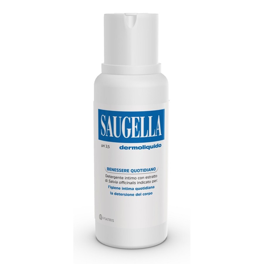 SAUGELLA DERMOLIQUIDO PH 3,5 DETERGENTE INTIMO BENESSERE QUOTIDIANO 250 ML SAUGELLA DERMOLIQUIDO PH 3,5 DETERGENTE INTIMO BENESSERE QUOTIDIANO 250 ML