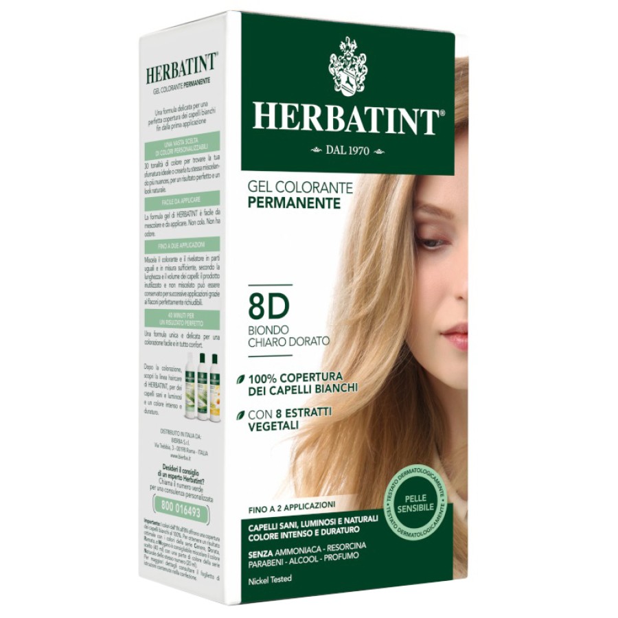 HERBATINT 8D BIONDO CHIARO DORATO 150 ML HERBATINT 8D BIONDO CHIARO DORATO 150 ML