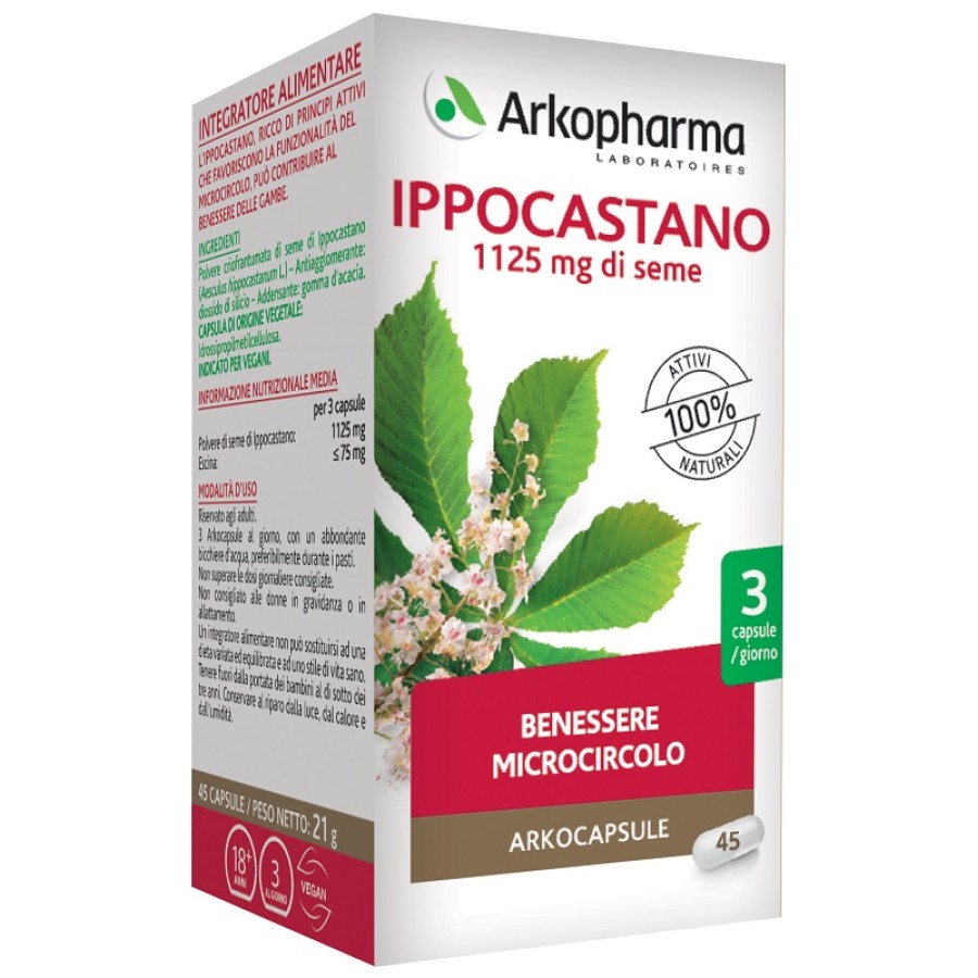 ARKO CAPSULE IPPOCASTANO BIO 45 CAPSULE ARKO CAPSULE IPPOCASTANO BIO 45 CAPSULE