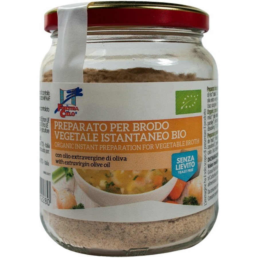 FSC BRODO VEGETALE ISTANTANEO SENZA LIEVITO BIO CON OLIO EXTRAVERGINE DI OLIVA 200 G FSC BRODO VEGETALE ISTANTANEO SENZA LIEVITO BIO CON OLIO EXTRAVERGINE DI OLIVA 200 G