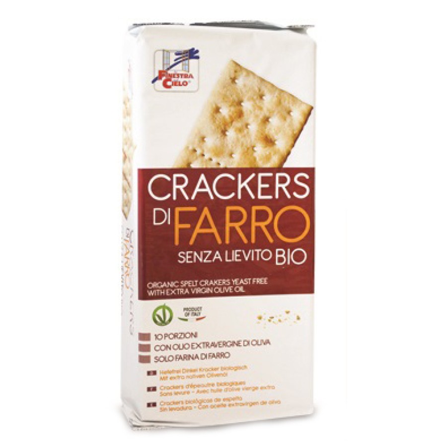 FSC CRACKERS DI FARRO SENZA LIEVITO CON OLIO EXTRAVERGINE DI OLIVA BIO 280 G FSC CRACKERS DI FARRO SENZA LIEVITO CON OLIO EXTRAVERGINE DI OLIVA BIO 280 G