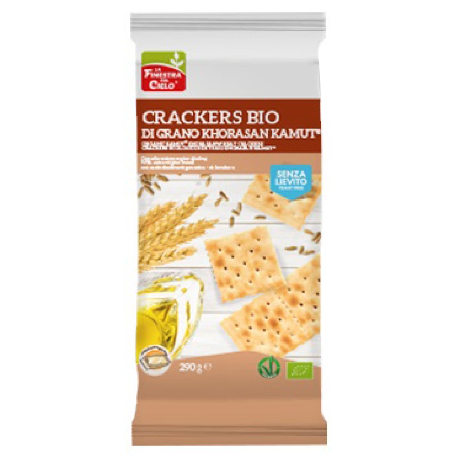 FSC CRACKERS DI KAMUT SENZA LIEVITO BIO VEGAN CON OLIO EXTRAVERGINE DI OLIVA 290 G FSC CRACKERS DI KAMUT SENZA LIEVITO BIO VEGAN CON OLIO EXTRAVERGINE DI OLIVA 290 G