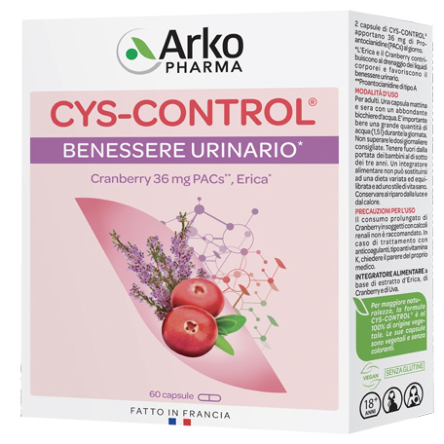 CYS CONTROL 60 CAPSULE CON ERICA CYS CONTROL 60 CAPSULE CON ERICA