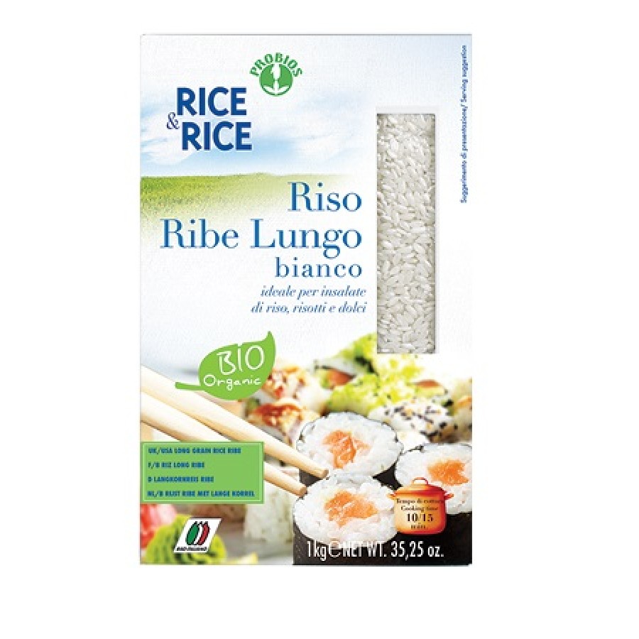 RICE&RICE RISO LUNGO RIBE BIANCO 1 KG