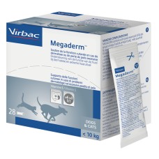 MEGADERM SUPPLEMENTO GATTI E CANI INFERIORI A 10 KG SCATOLA DA 28 SACCHETTI MONODOSE 4 ML