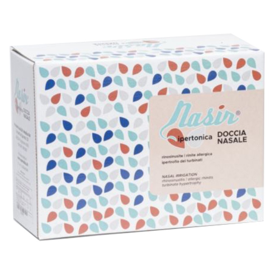 NASIR LAVAGGIO NASALE SOLUZIONE IPERTONICA KIT COMPOSTO DA 3 SACCHE 250 ML + 3 BLISTER NASIR LAVAGGIO NASALE SOLUZIONE IPERTONICA KIT COMPOSTO DA 3 SACCHE 250 ML + 3 BLISTER